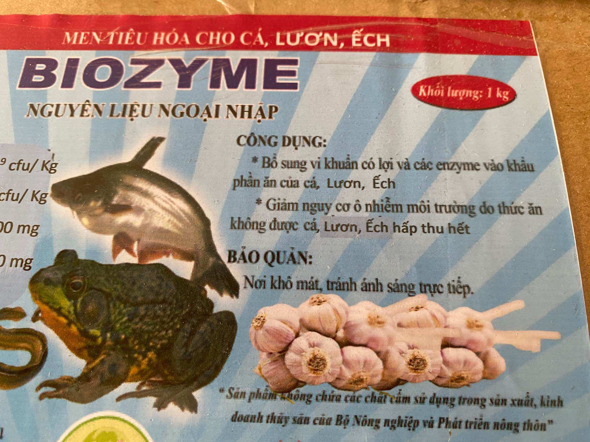 Men tiêu hóa cao tỏi cá, ếch, lươn,...Biozyme [1 kg]