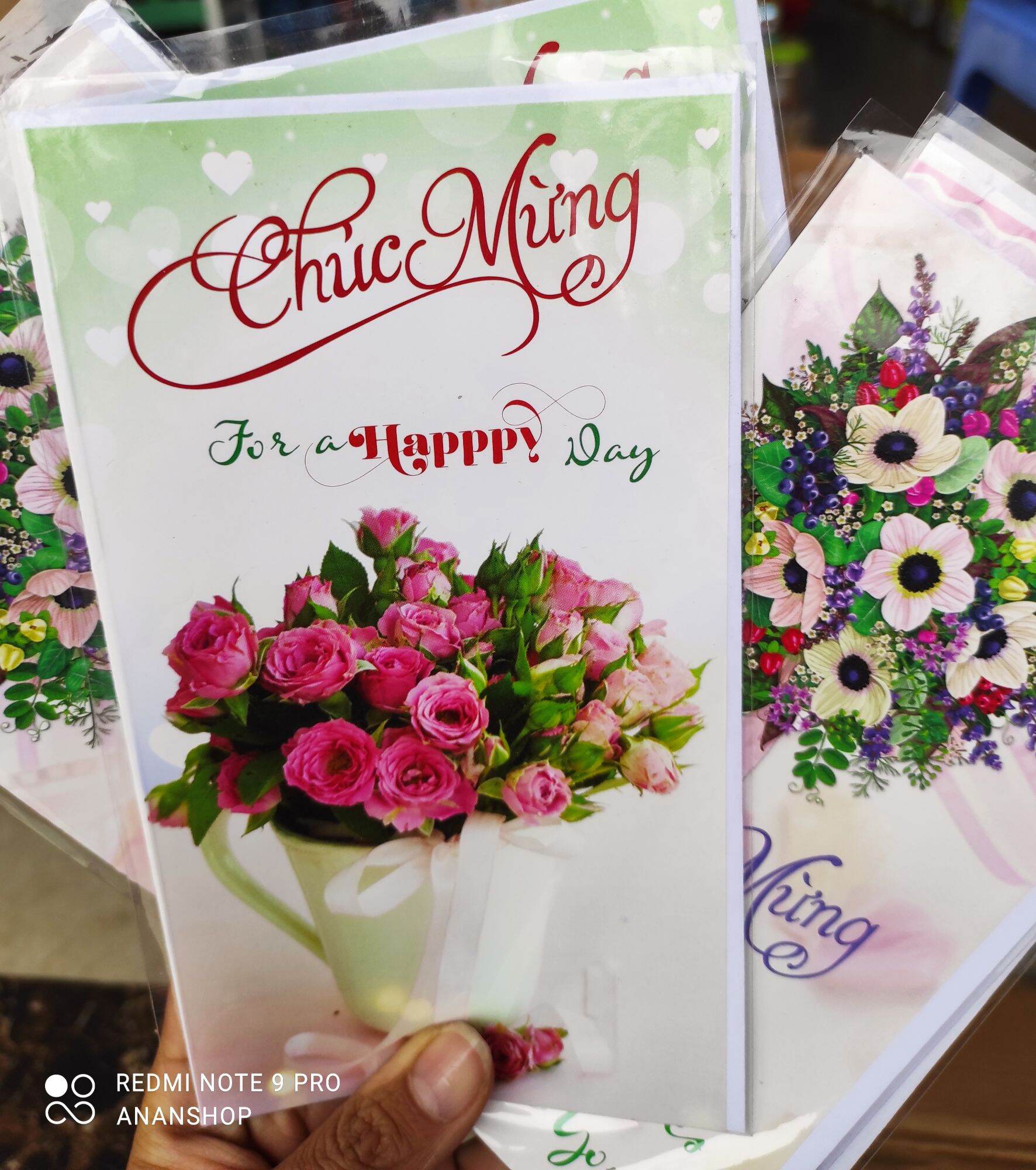 Combo 5 thiệp chúc mừng ngày 8/3, 20/10, 20/11....