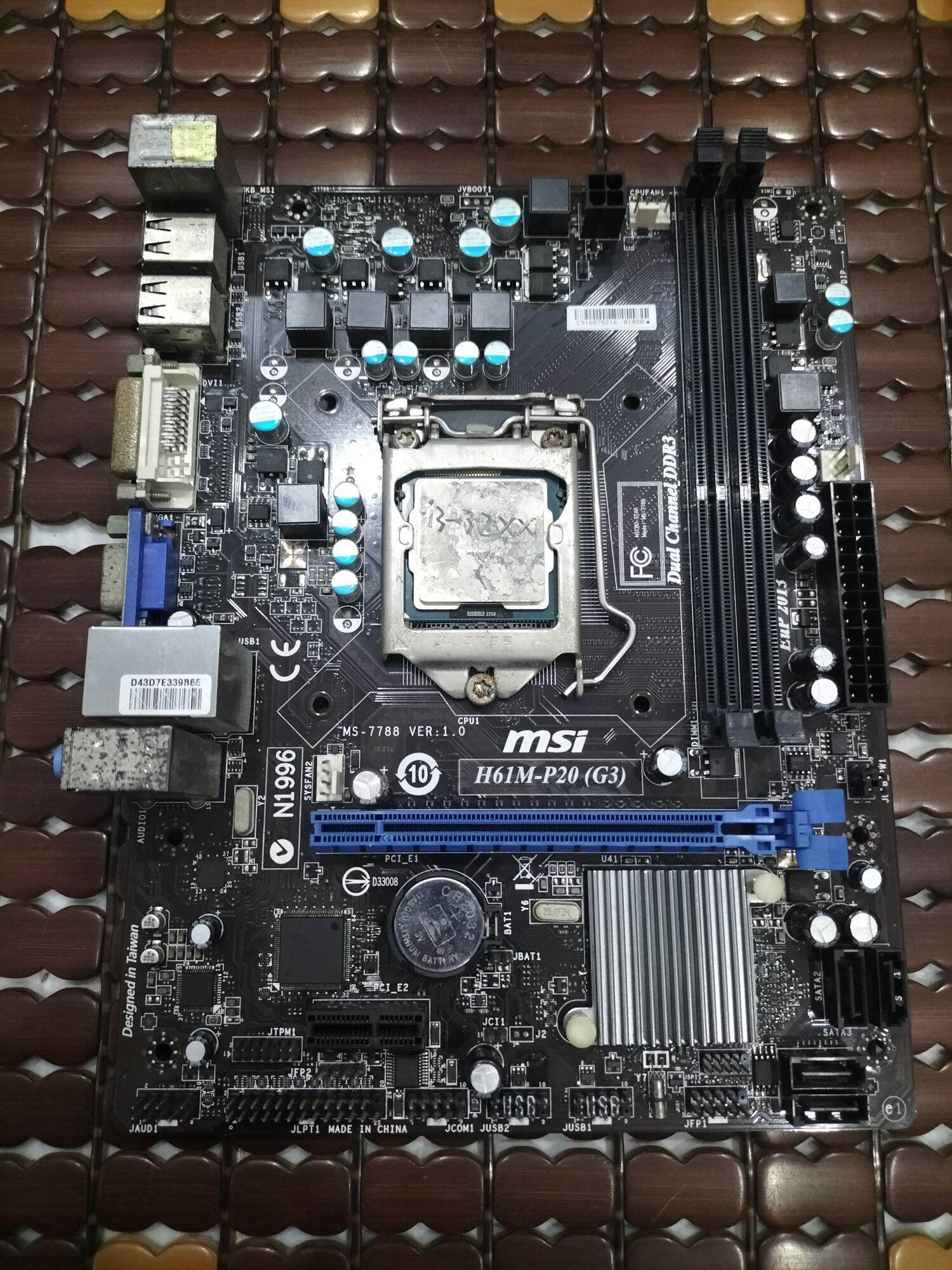 Main h61 các mã kèm chip i3 3220/3240 và fe