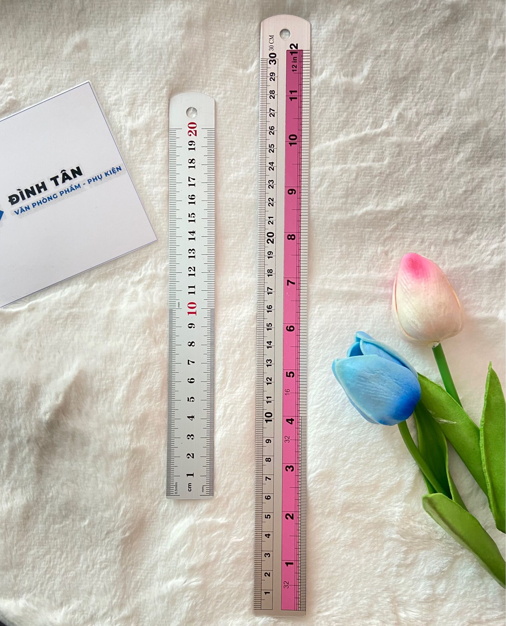 Thước Kẻ Sắt 20cm, 30cm