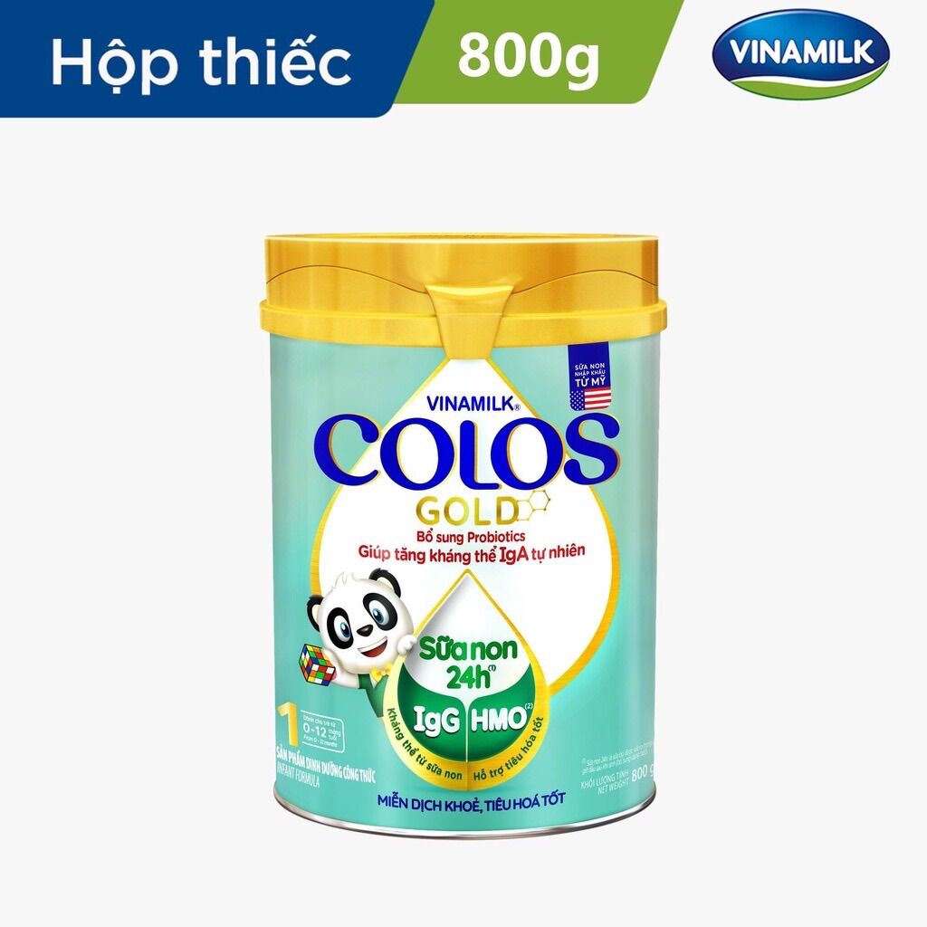 Sữa bột Vinamilk ColosGold 1 (0-1 tuổi) 800g mẫu mới