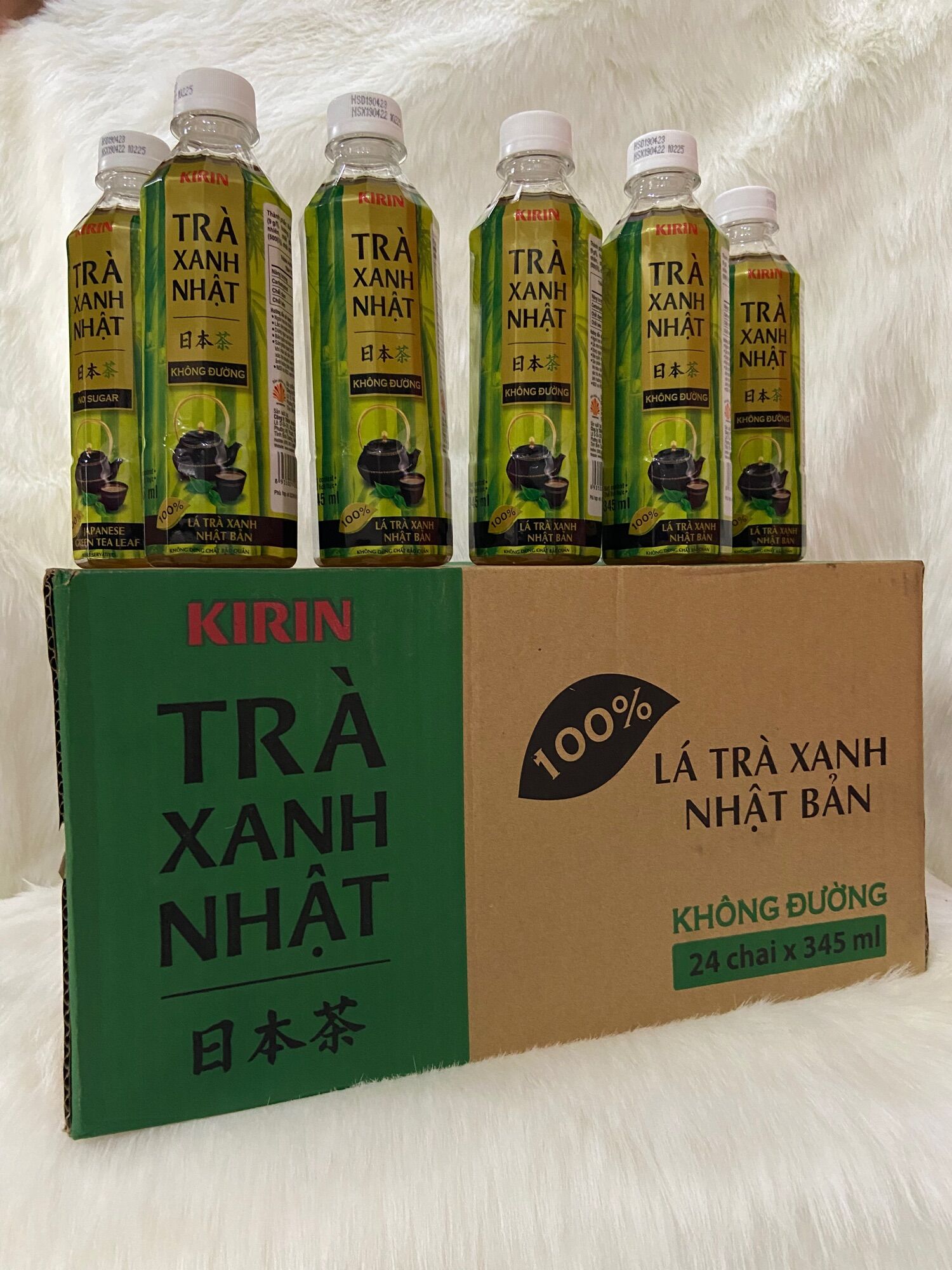 1 Thùng Trà Xanh Nhật Kirin/Thùng 24Chai*345ml