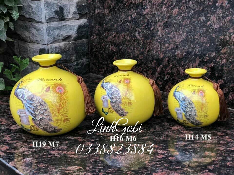 Bình hút lộc Gốm sứ bát tràng
