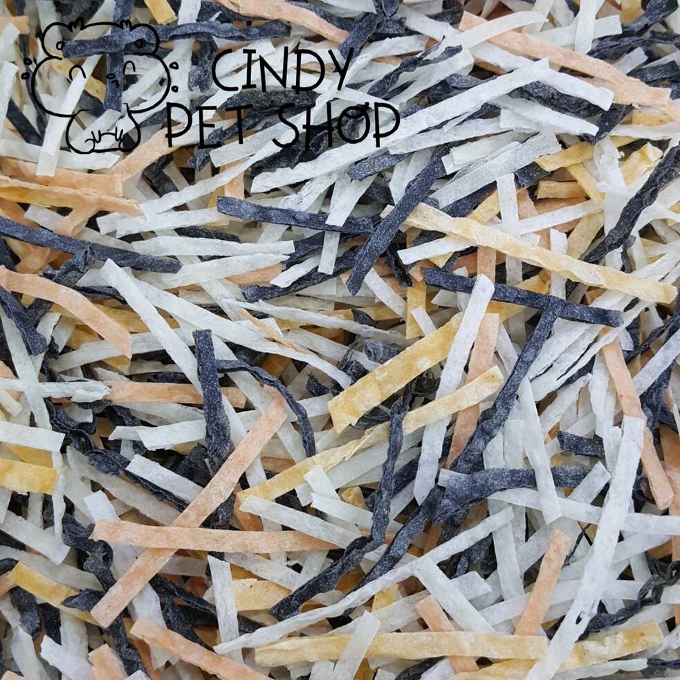 Sợi cá thức ăn cho hamster, sóc bay, sóc bông túi 100g 3 vị