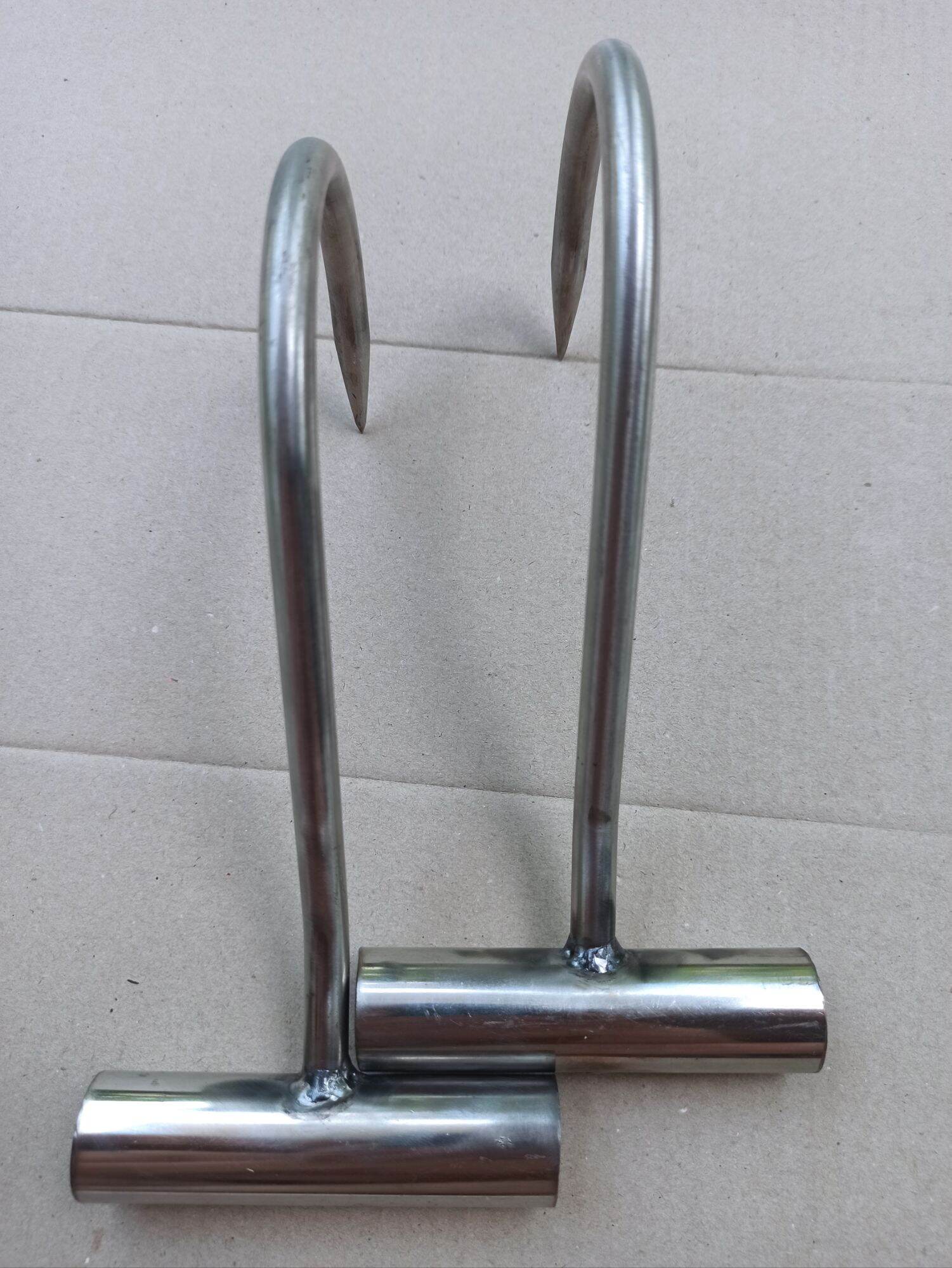 Cây móc nước đá inox (1 cặp) dài 25 cm cán inox
