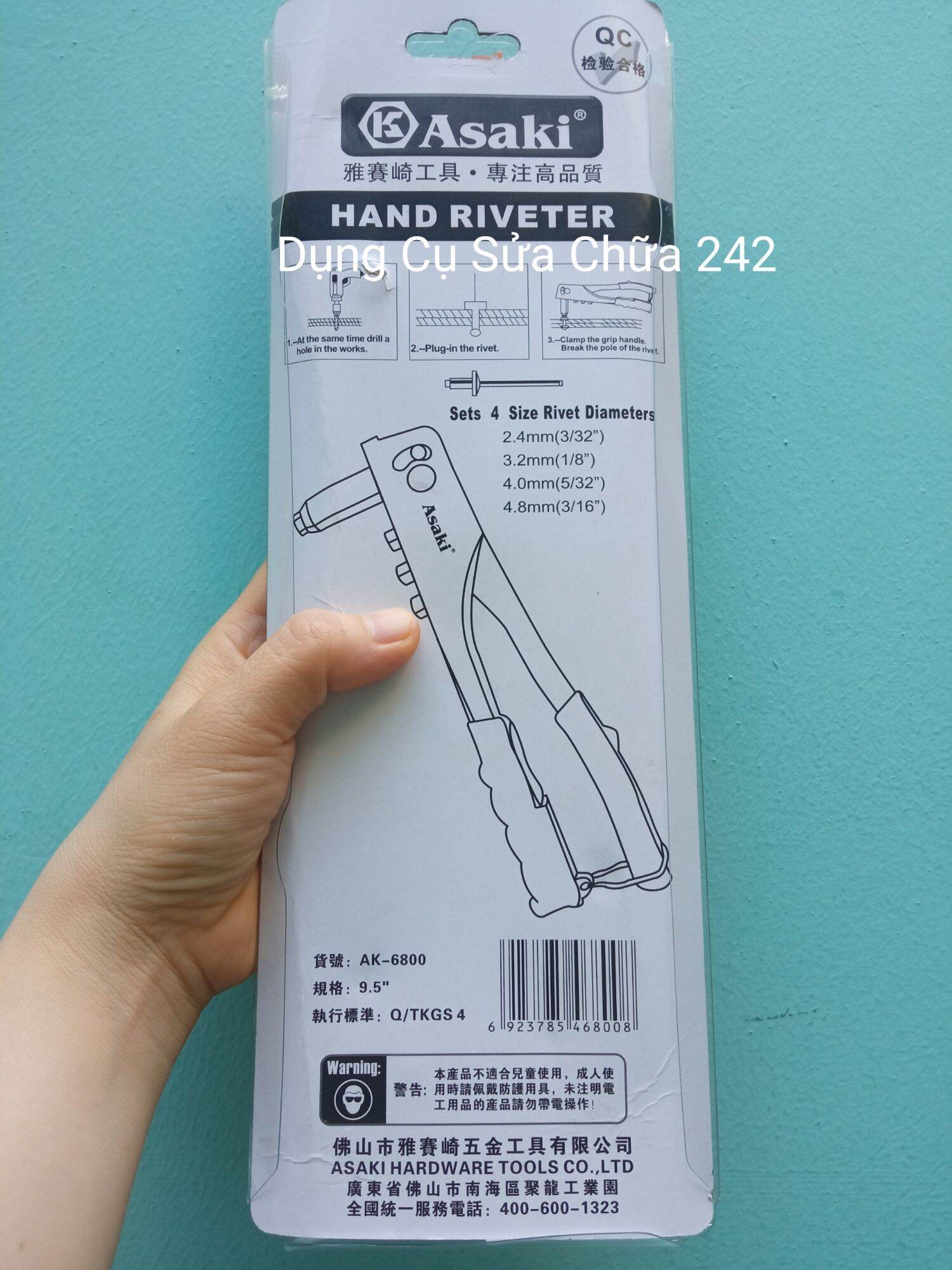 Kìm bấm Rive Asaki - 6800