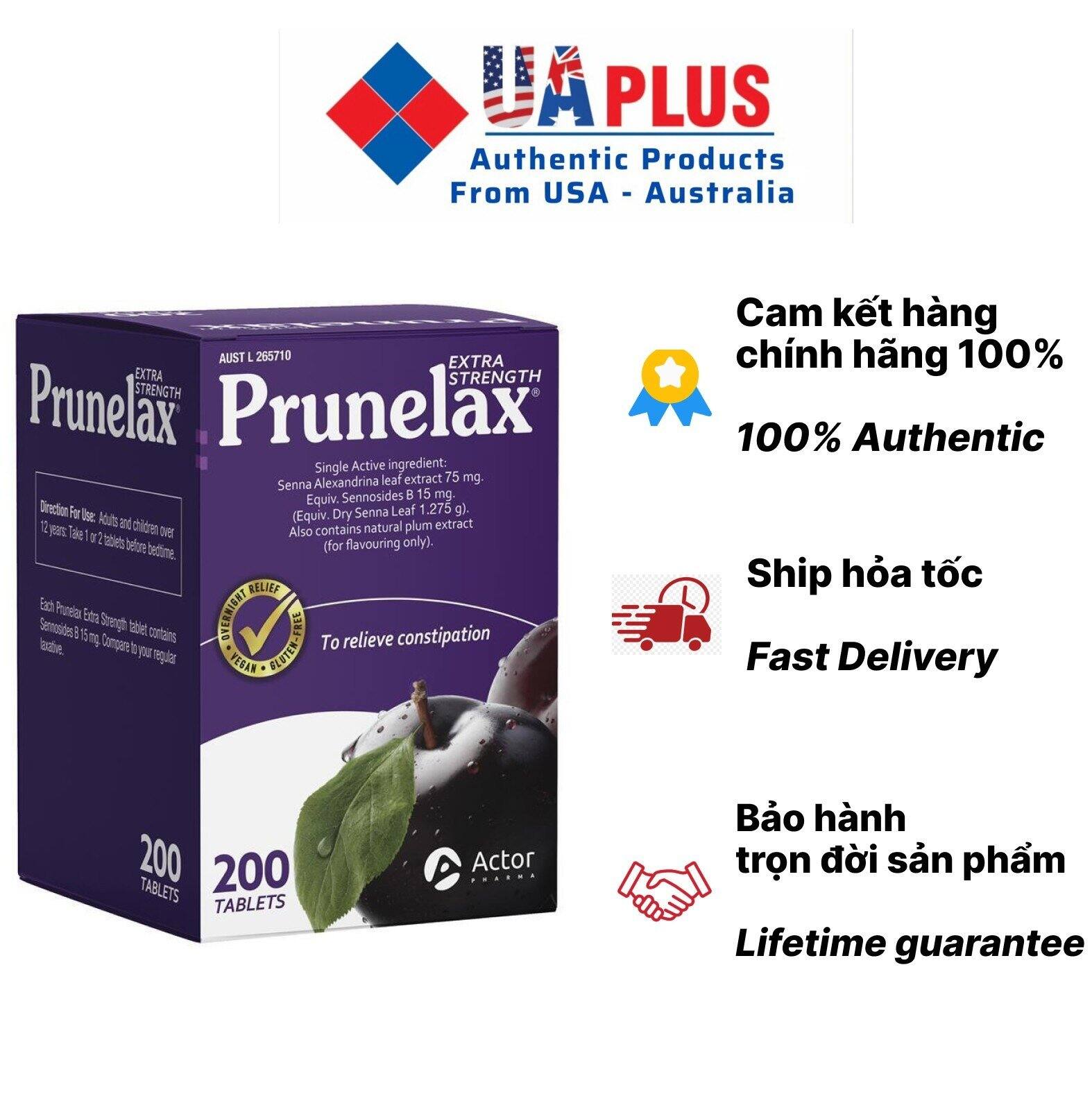 Viên Uống nhuận tràng Chống Táo Bón Prunelax Extra Strength 200 viên