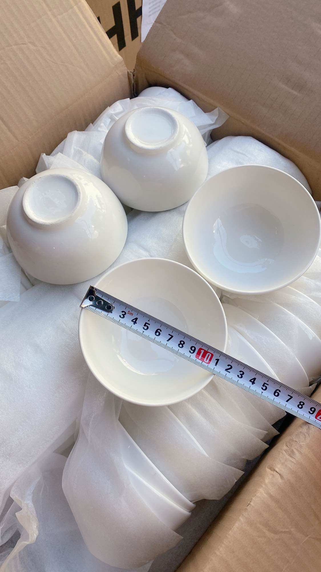 BỘ 10 CHÉN TRẮNG TRƠN KHUYẾN MÃI ( 11cm )