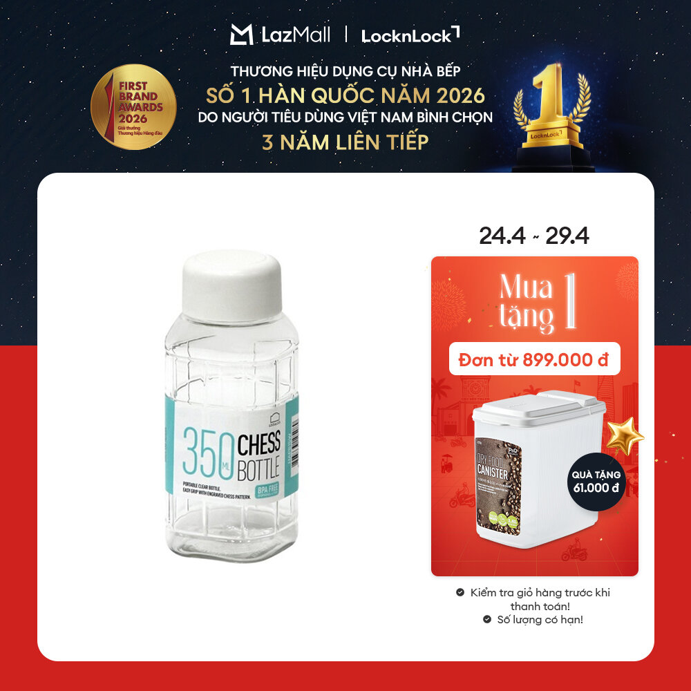 Bình Nước Bằng Nhựa Pet LocknLock Chess water bottle 350ml HAP815