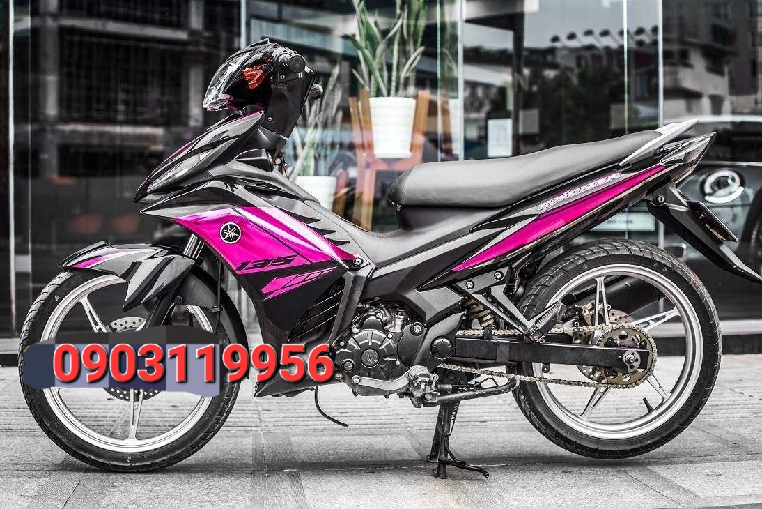 Tem rời exciter 135 đen hồng, tem 3 lớp không bay màu