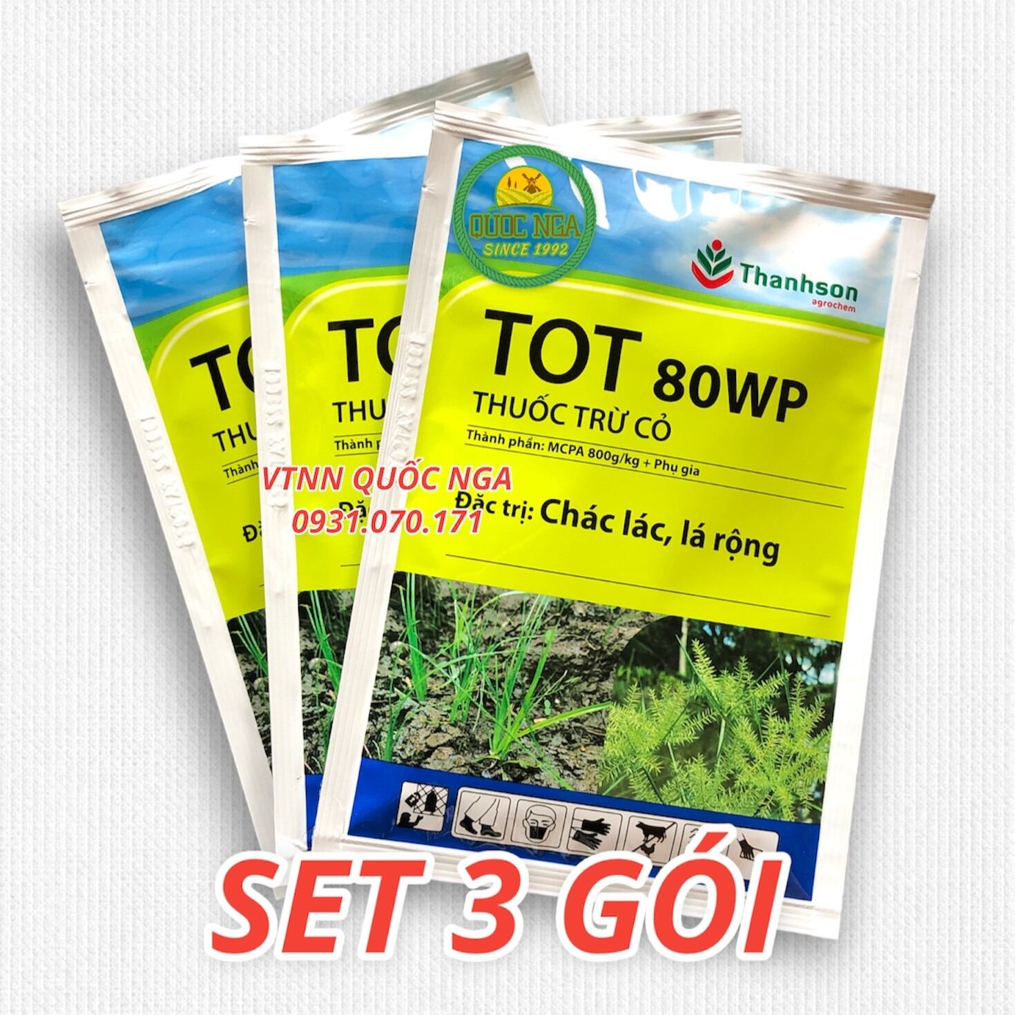 THUỐC TRỪ CỎ TOT 80WP - THAY THẾ 2,4D