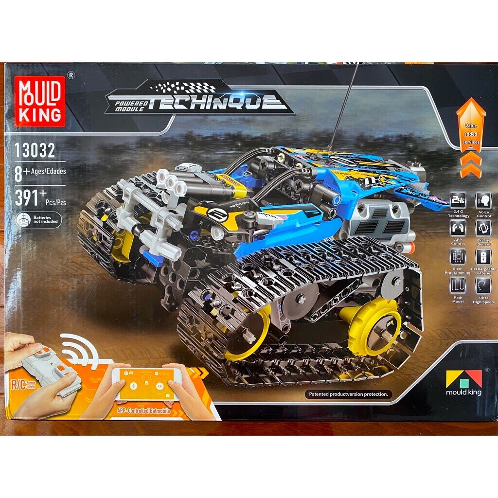 Xếp Hình Technic - Mould King 13032 ( Lắp Ráp Xe Địa Hình Bánh Xích Có Điều Khiển 391 Mảnh )