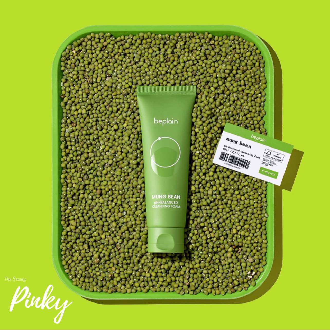 Sữa rửa mặt beplain mung bean ph+ cleansing foam 80ml