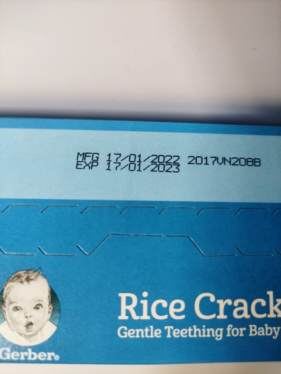 Bánh gạo ăn dặm Gerber 48g vị Chuối Đào (date 17/1/2023)