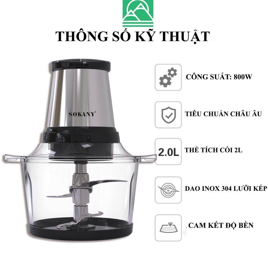 MÁY XAY THỊT SONAKY 2 lÍT LB7004A