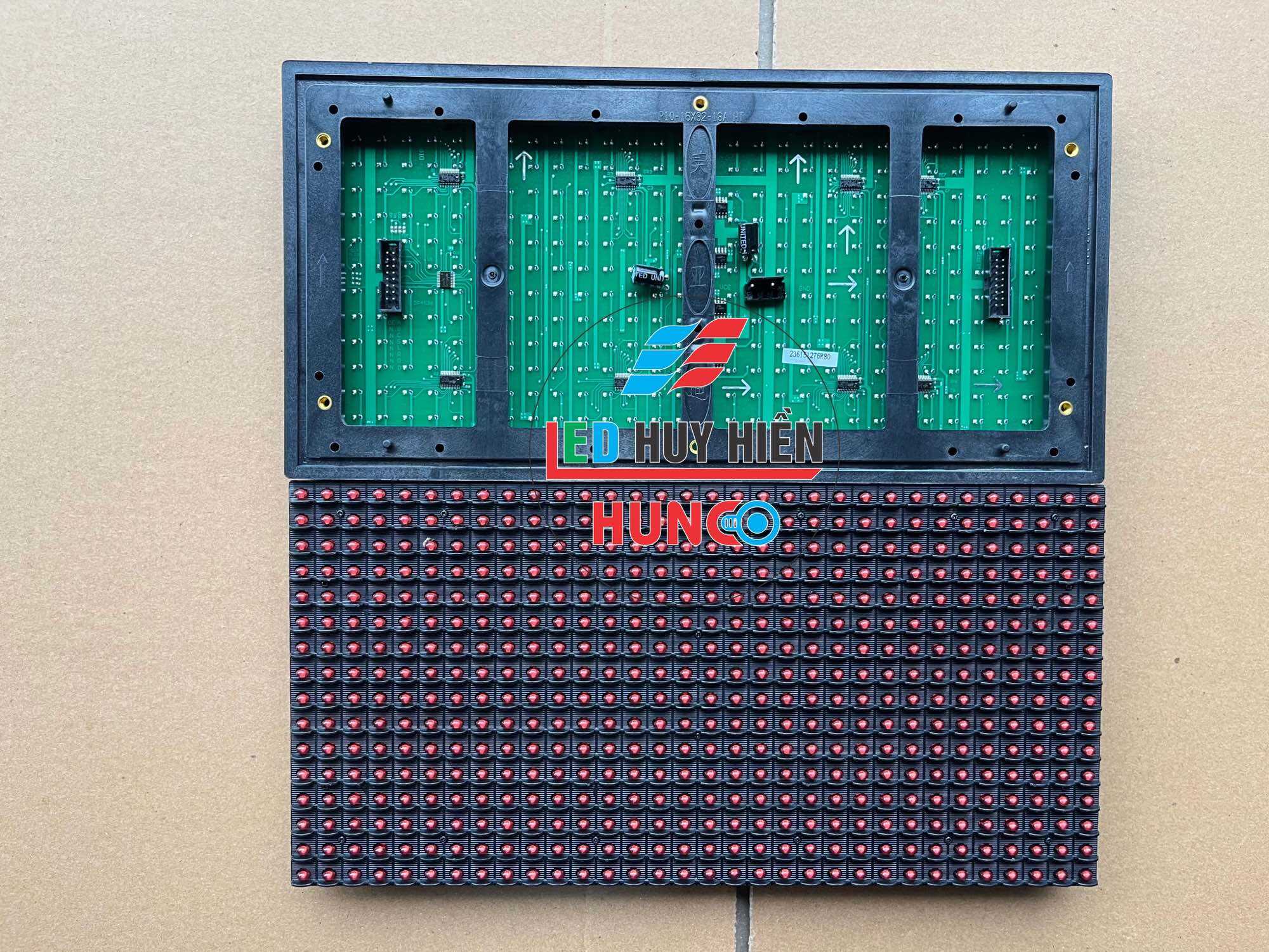 Module led ma trận P10 DIP Màu Đỏ ngoài trời ( module led P10 1 màu outdoor) Đủ phụ kiện