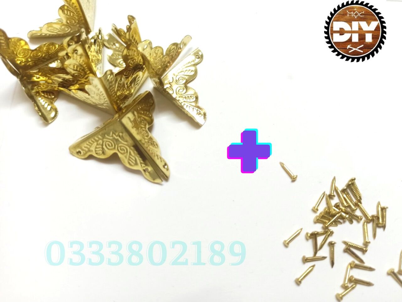 Ốp góc hộp vuông 25mm( kèm đinh)