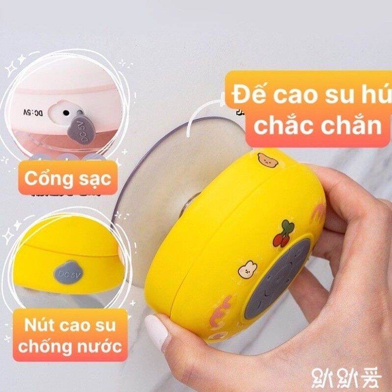 Loa  mini bluetooth chống nước có sticker dán kèm