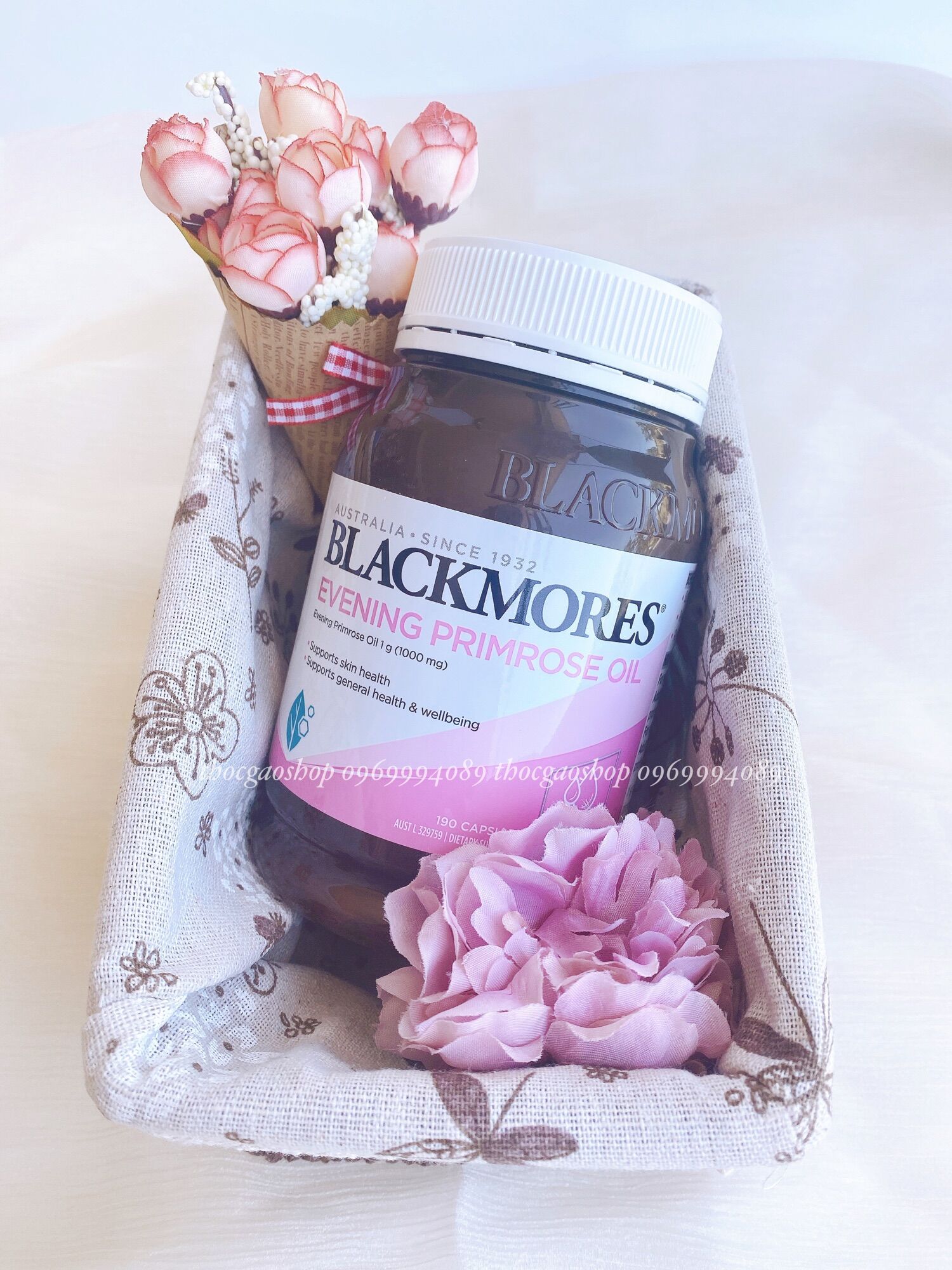Tinh dầu hoa anh thảo Blackmores Evening primrose oil 190 viên nội địa ÚC