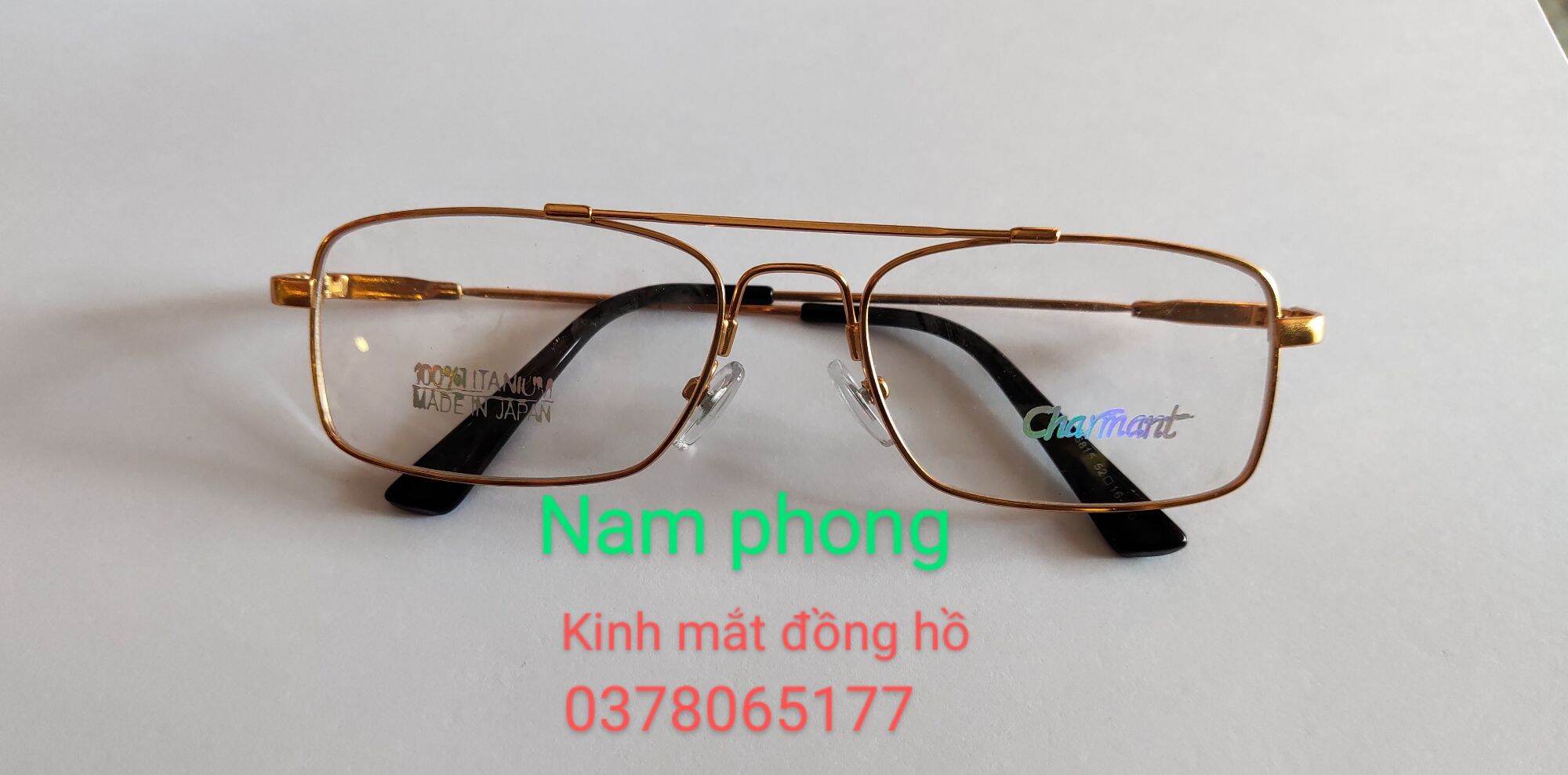 Gọng dẻo[charmant ]titanium 2 cầu  . Lắp kính cận, viễn ,vv