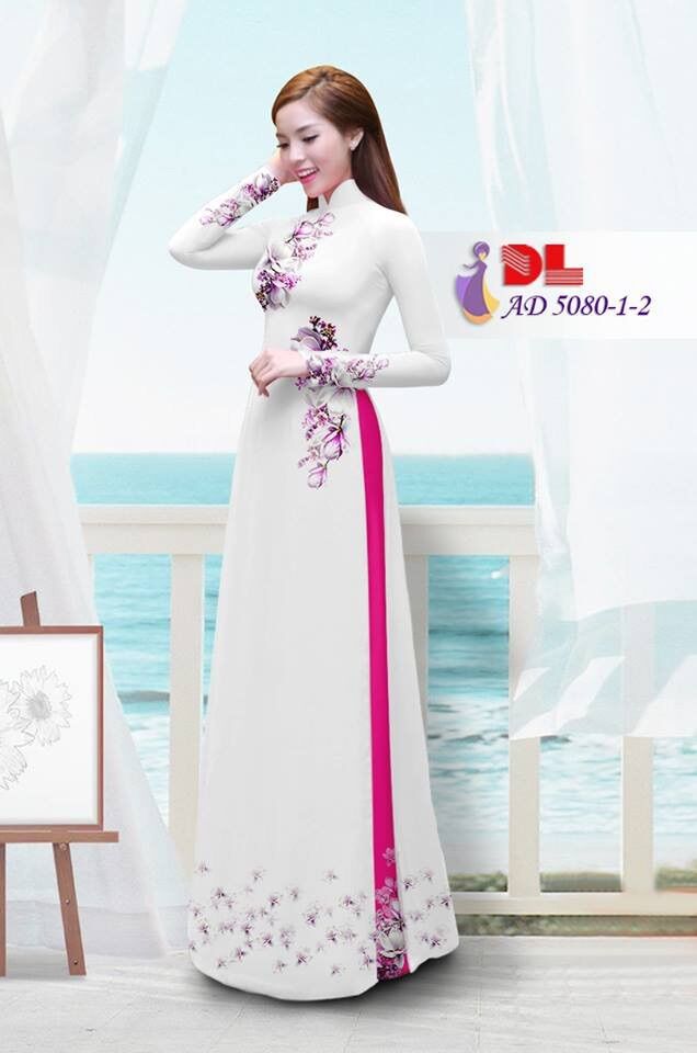 Vải áo dài in hoa
