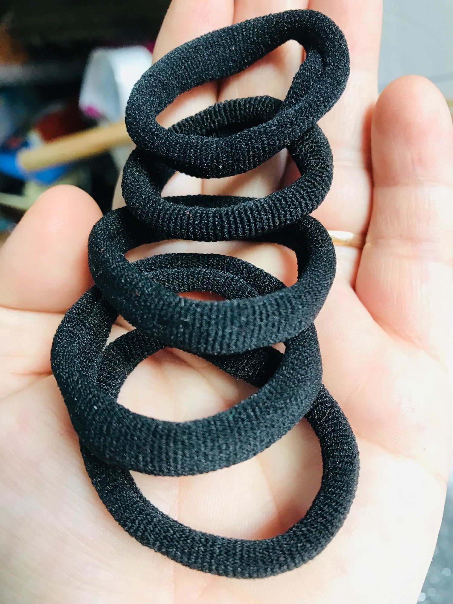 🔥 xả hàng, set 10 sợi dây cột nhiều màu trơn cho bé