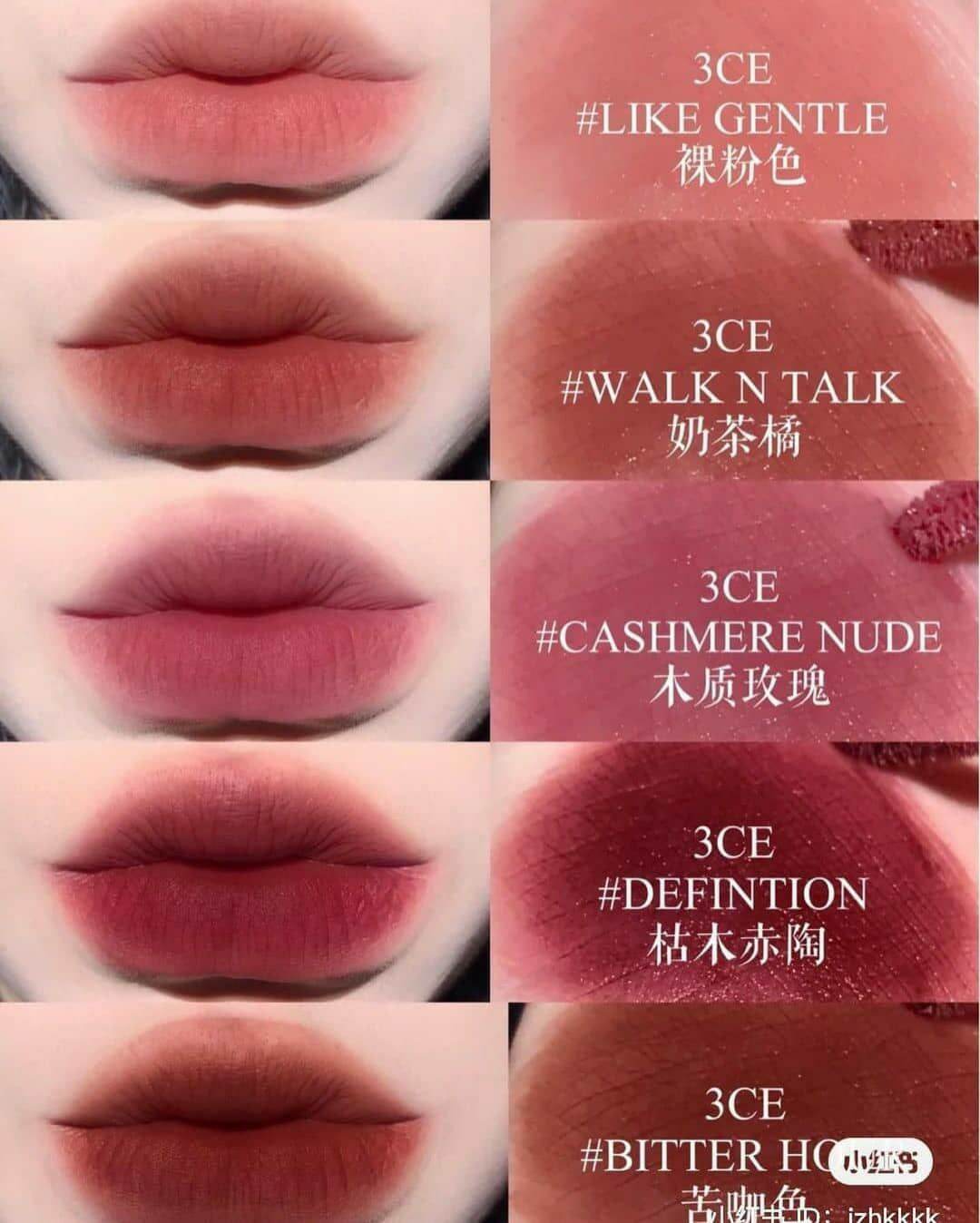 Son 3CE Velvet Lip Tint