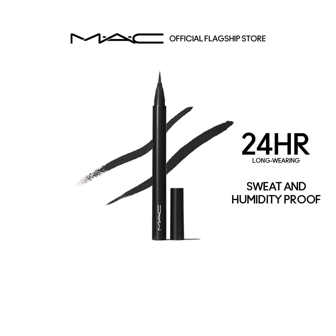 Bút kẻ mắt nước MAC Brushstroke Liquid Eye Liner | Đầu cọ mảnh sắc nét, chống lem và dễ dàng thao tác