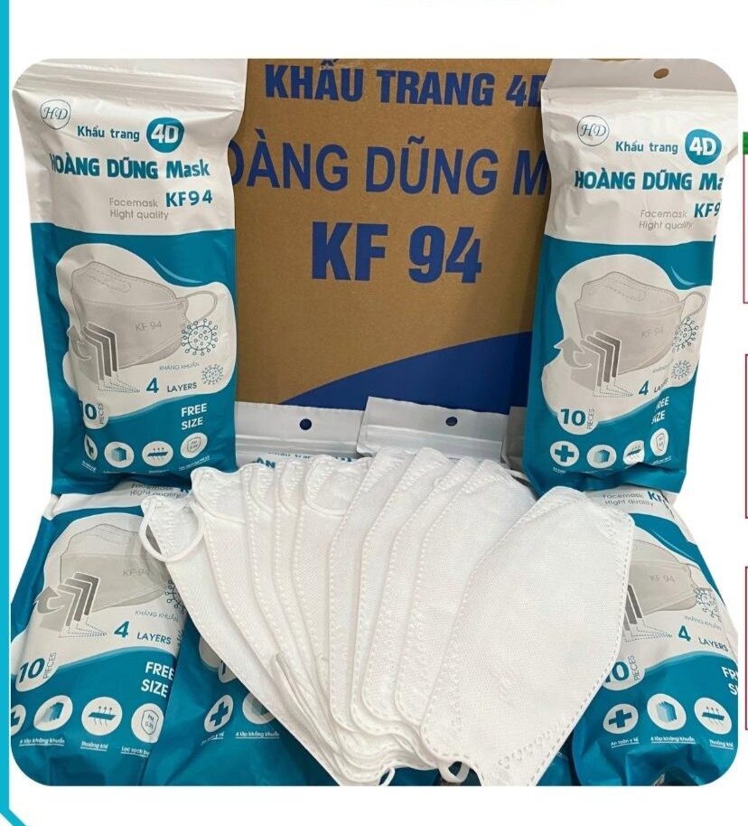Sỉ lẻ 50 bịc 50 chiếc khẩu trang kf 94 loại 4 lớp kháng khuẩn