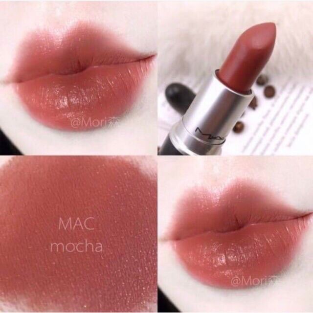 [Hcm]Son Thỏi Có Dưỡng Mac Mocha Cam Sữa Đất Siêu Xinh Son Màu Nude Makeup Tây