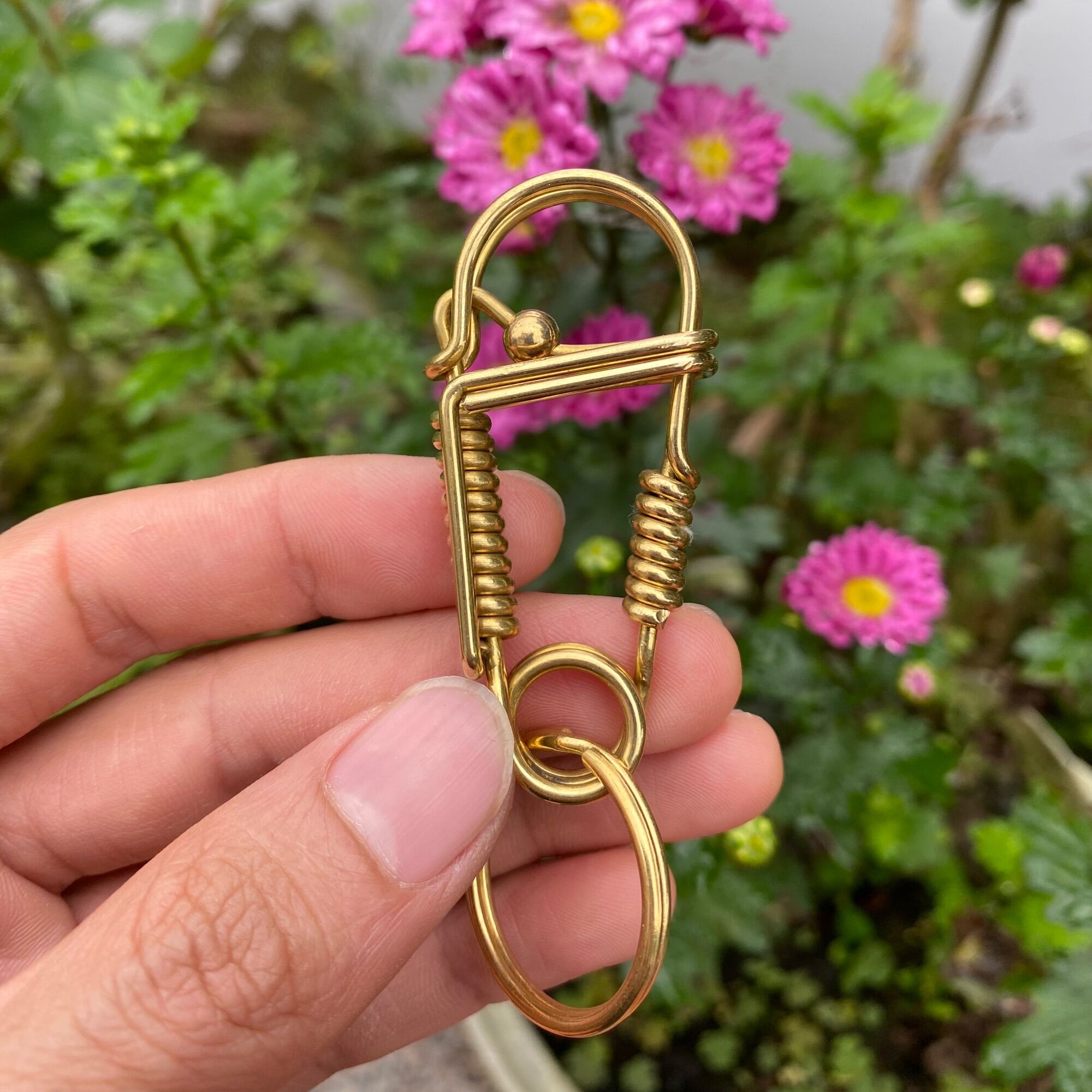 Móc khoá đồng handmade , móc khoá đồng phong thuỷ