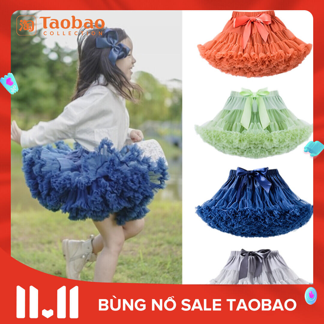 Váy Tutu Váy Voan Lưới Bồng Bềnh Trẻ Em Váy Công Chúa Em Bé Trẻ Em Vừa Và Nhỏ Lễ Phục Váy Tầng Váy Bé Gái Chân Váy Thu Đông