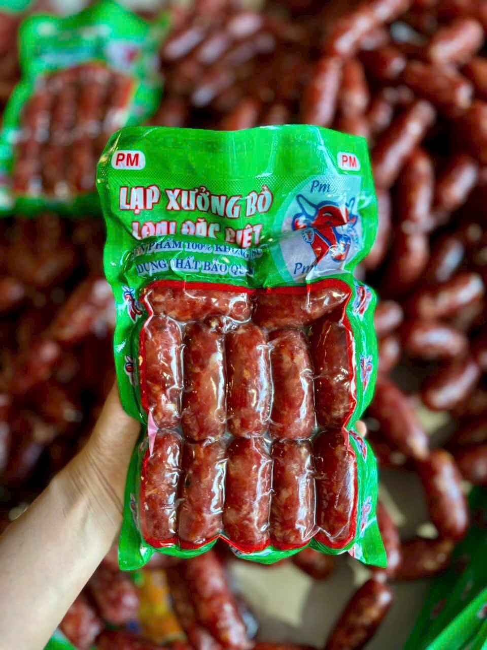 lạp xưởng bò tươi đặc biệt (500gr)