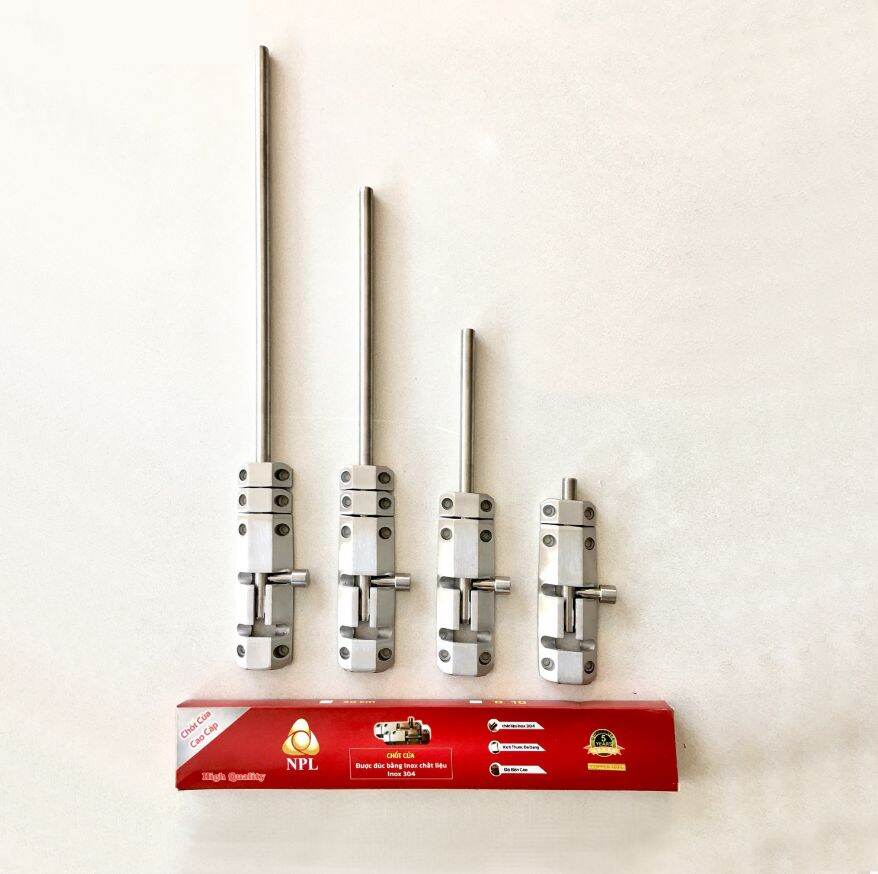 Chốt cửa bằng inox dài 1t, 2t, 3t, 4t, 5t, 6t, 8t