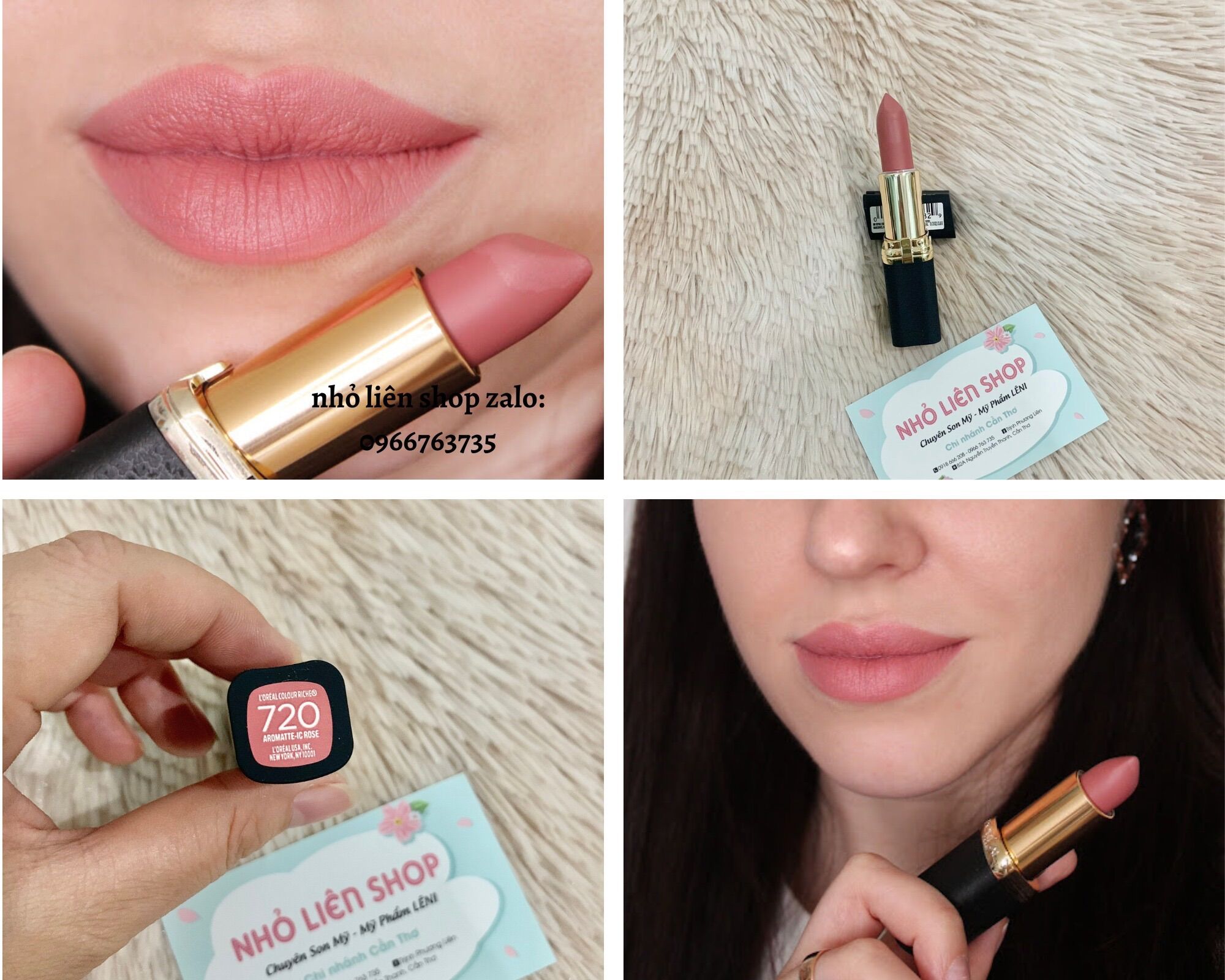 SON THỎI ĐEN LOREAL COLOR RICH MATTE LÍP CLOUR