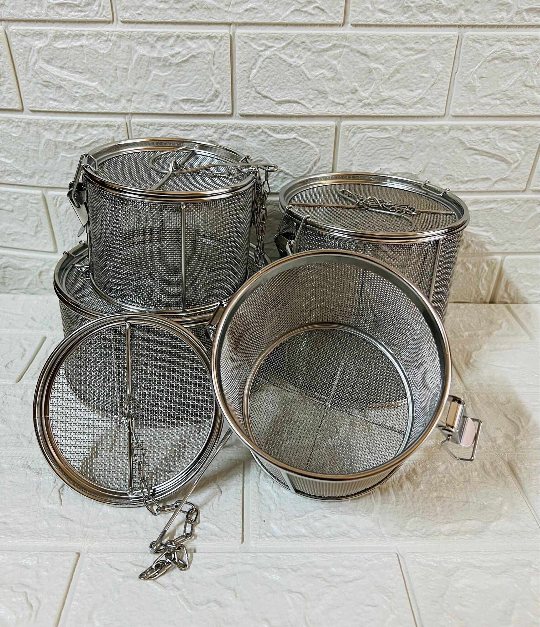 Giỏ hầm gia vị, hầm xương inox 304
