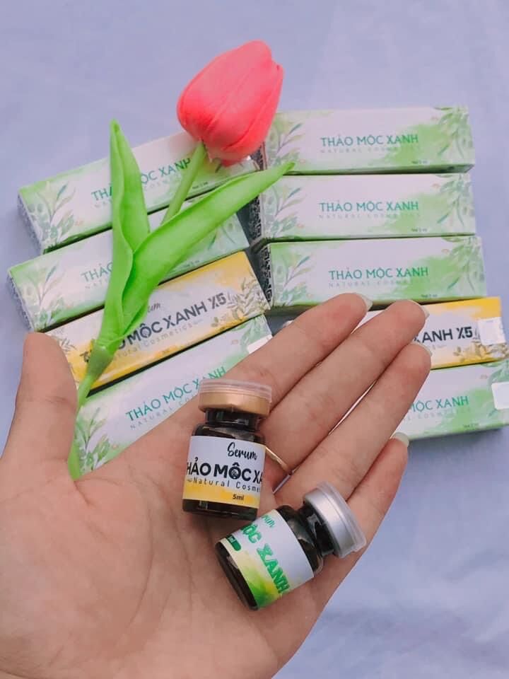 Combo Serum Thảo Mộc Xanh 5ml ( 1 xanh - 1 vàng)