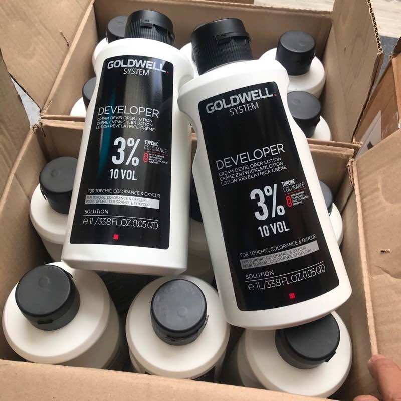 [HCM]DUNG MÔI PHA MÀU NHUỘM OXY GOLDWELL TOPCHIC (3%6%9%12%)