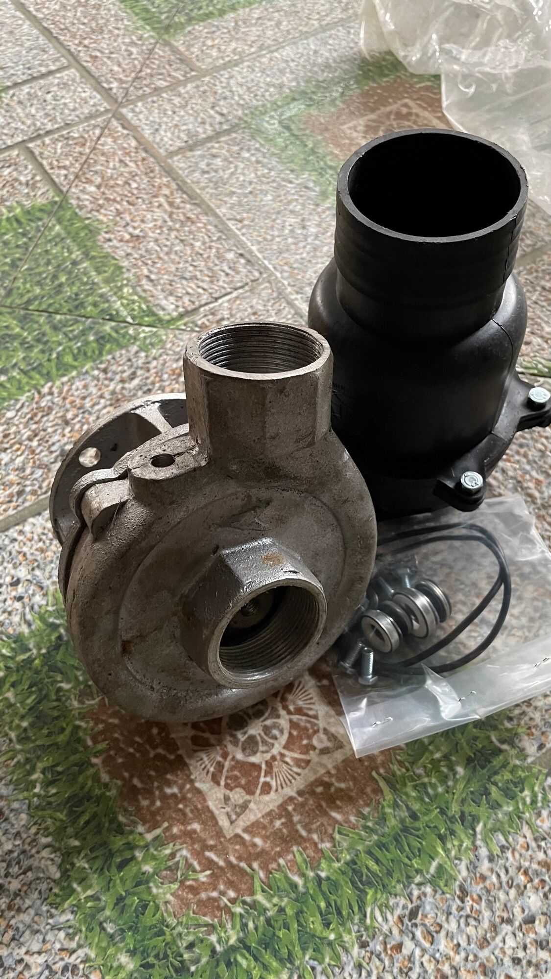 Sên bơm phi 48 lắp động cơ GX100