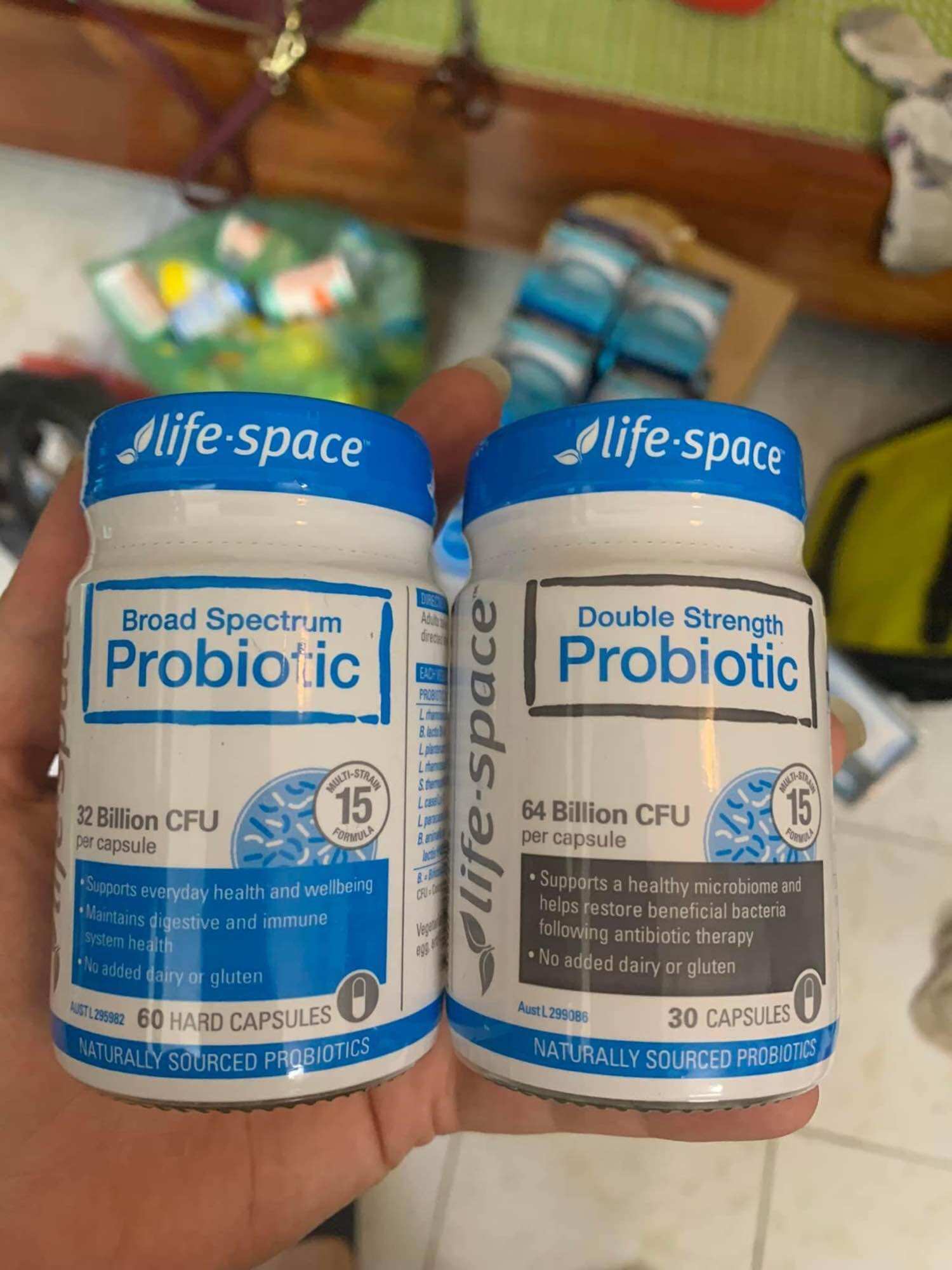 Life Space Probiotic 64 Billion CFU 20 viên - Viên uống men vi sinh - tiêu hoá cho người lớn - Life Space Double Strength Probiotic 64 tỷ lợi khuẩn Úc