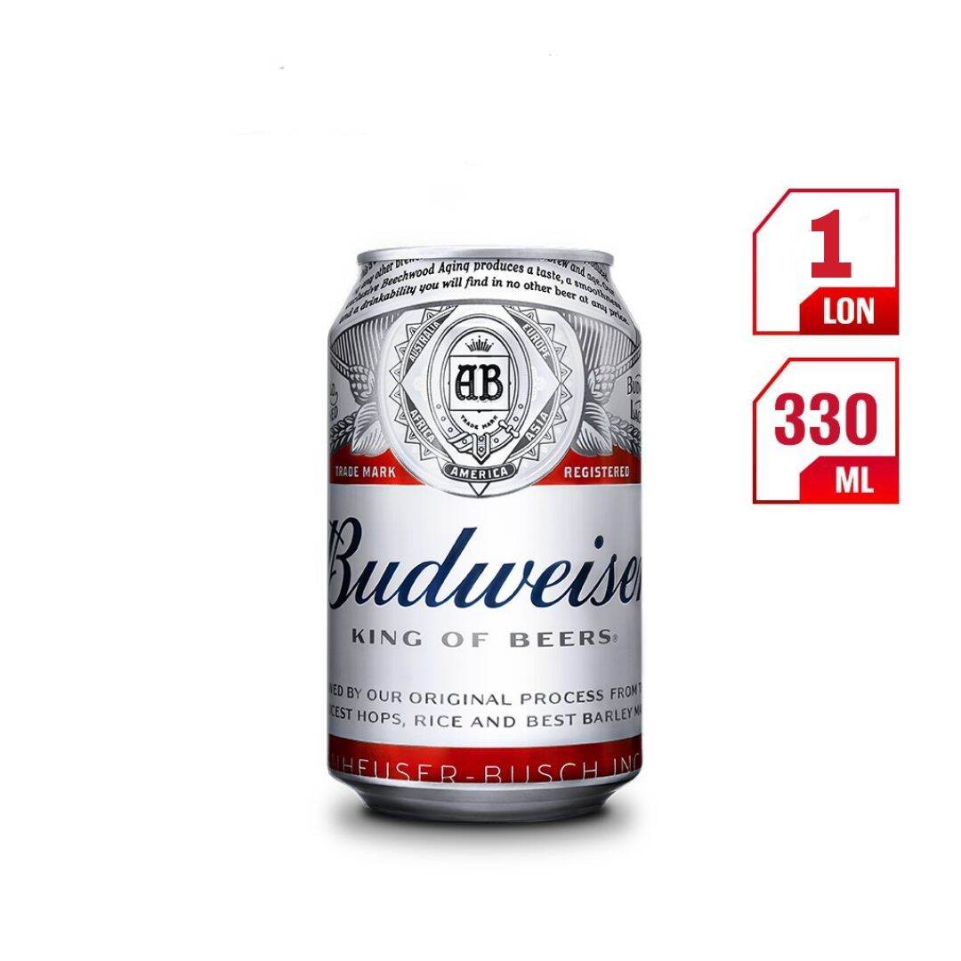 Bia budweiser 1lon 330ml