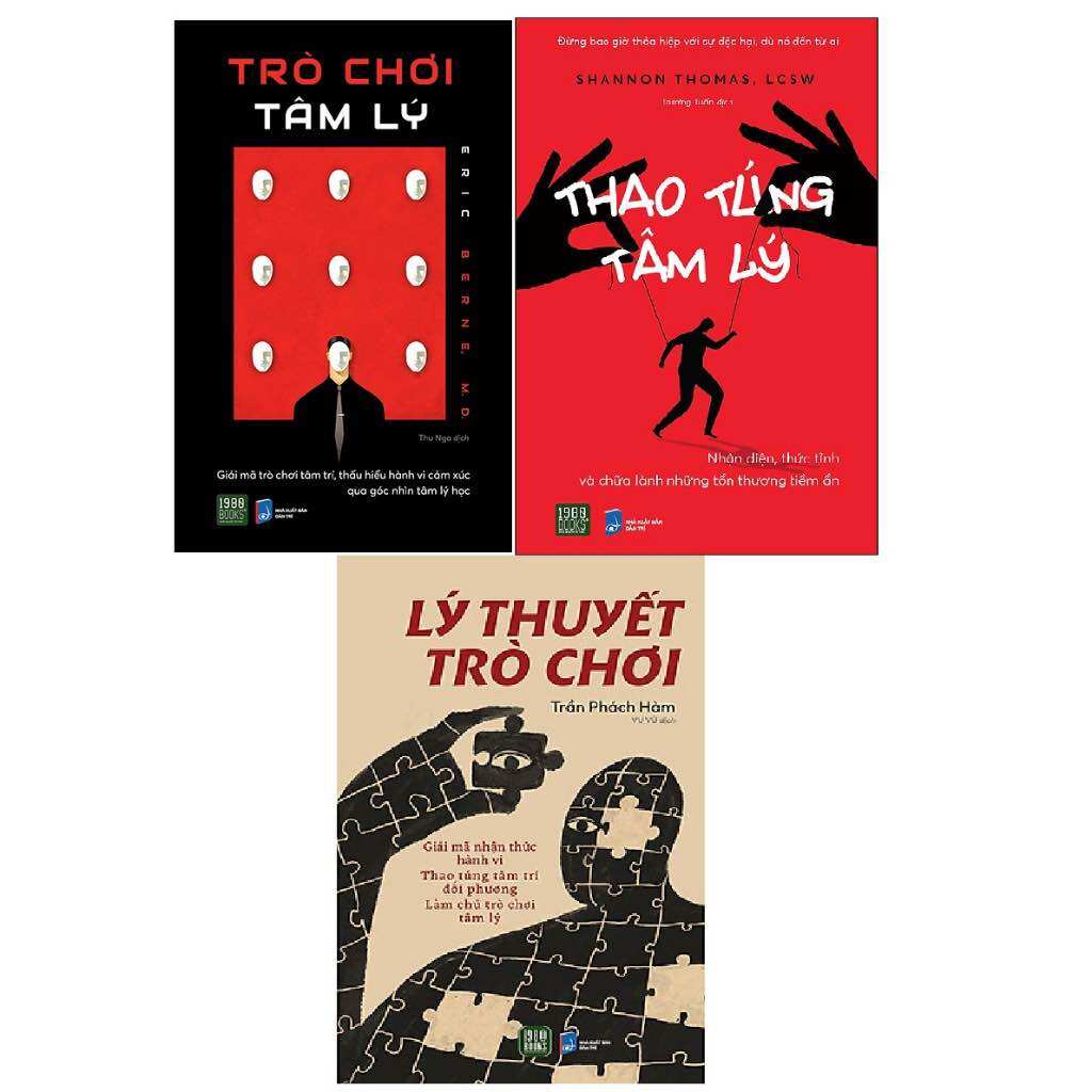 Combo sách lý thuyết trò chơi, thao túng tâm lý, trò chơi tâm lý