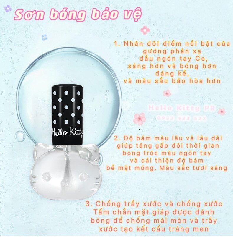 Sơn móng tay nhanh khô Hello Kitty