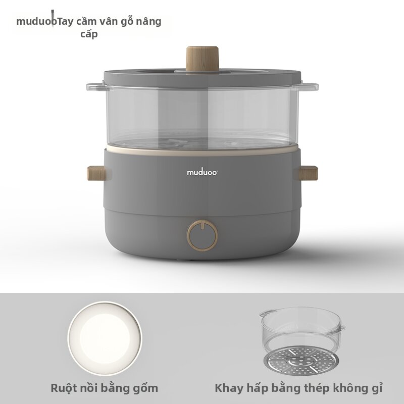 muduoo | Multi-functional Small Electric Hot Pot - 5