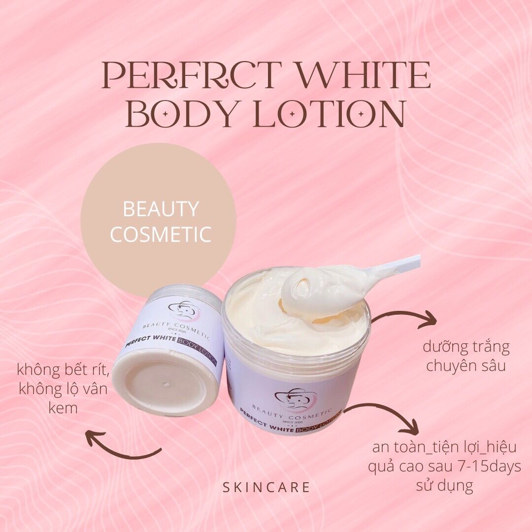 [200GRAM] KEM DƯỠNG TRẮNG DA PERFECT WHITE BODY LOTION