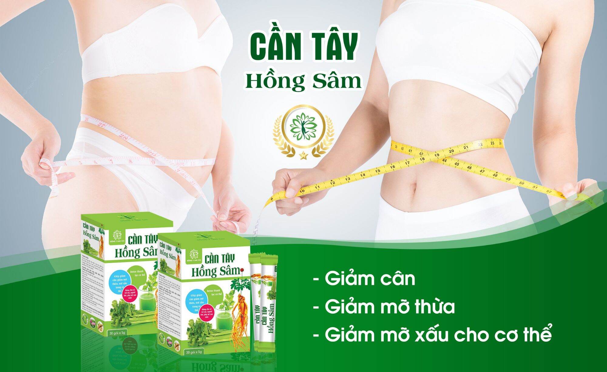 Cần tây hồng sâm lan chi b-í quyết trẻ đẹp