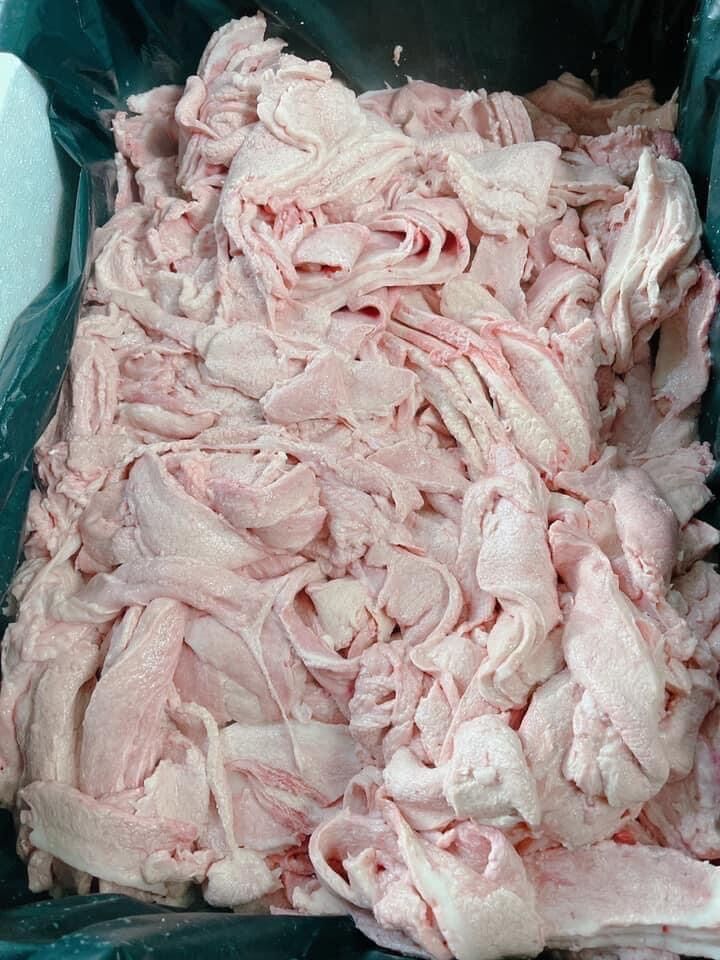 1kg Cleaned and Sliced Pork Breast (Fast Delivery in Hcmc)
