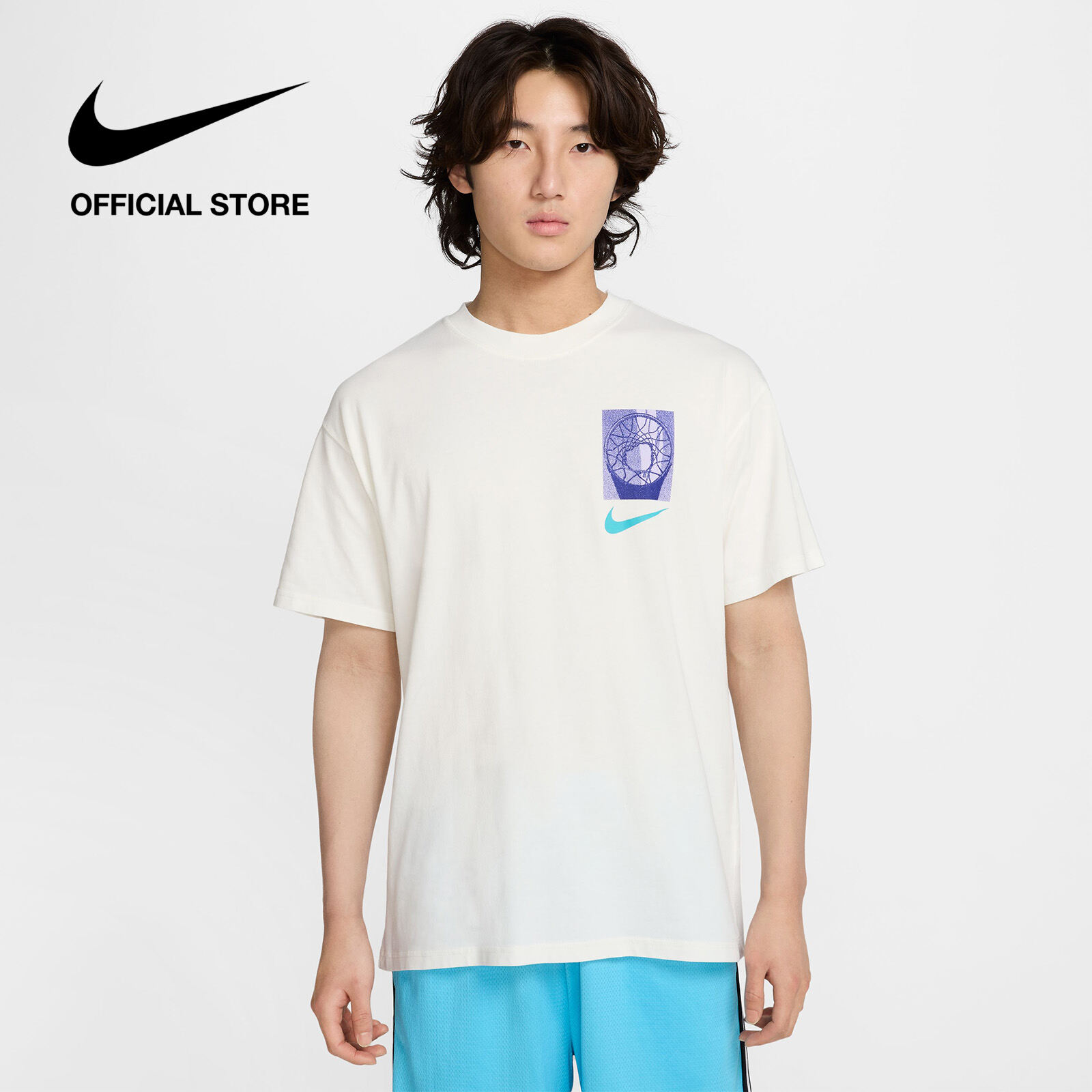 [VOUCHER 40% + MUA 2 GIẢM 5%] Áo thun nam Nike Mens Max90 Off-Court T-Shirt - Sail