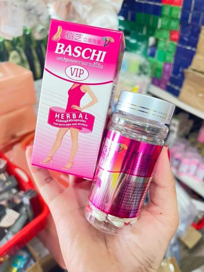 Viên uống giản cân baschi vip giảm cân hiệu quả an toàn chính hãng thai lan