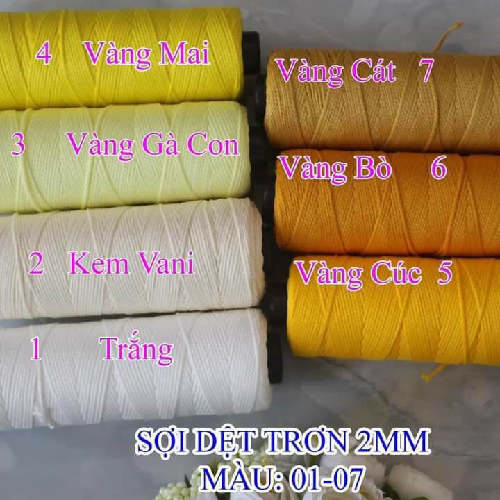 Sợi dệt cotton 125gr